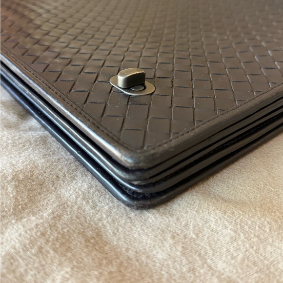 Bottega Veneta Dark Brown Woven Briefcase - Picture 9 of 16